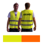 Preview: Sicherheitswesten bedruckt Ordnerwesten Securitywesten gelb oder orange