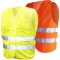 Preview: Sicherheitswesten individuell bedruckt gelb oder orange