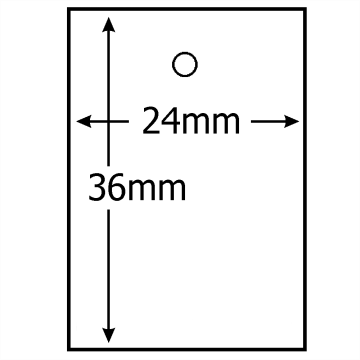 Kartonetiketten 24x36mm