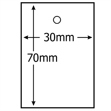 Kartonetiketten 30x70mm