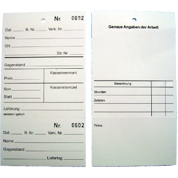 Änderungsetiketten 80x150mm bedruckt