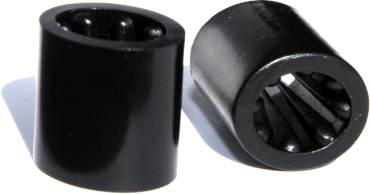 Stoffkontrollbänder neutral einfarbig gewebt mit Kunststoffverschluss zum zuschieben