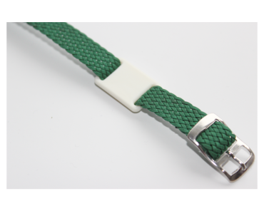 Kunststoffplättchen für Garderobenbänder 12mm