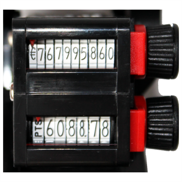 Angebot: Preisauszeichner Zweizeiler 10/7 Stellen plus 10 Etikettenrollen in weiss