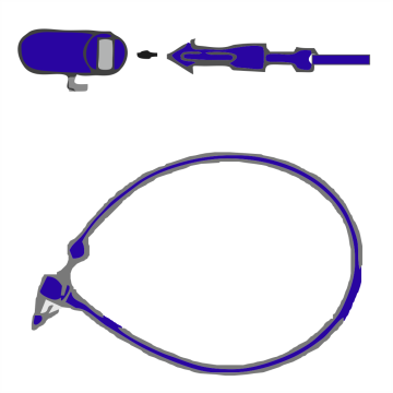 Sicherheitsfäden Etikettenbefestigungen RONDO-DIT 160