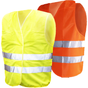 Sicherheitswesten individuell bedruckt gelb oder orange