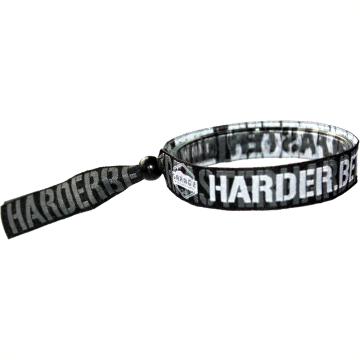 Stoffkontrollbänder individuell gewebt mit Perlenverschluss zum zuschieben & wiederverwendbar