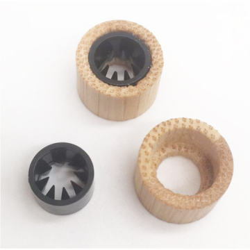 Bambusverschlüsse für Stoffbänder einmalverschließbar