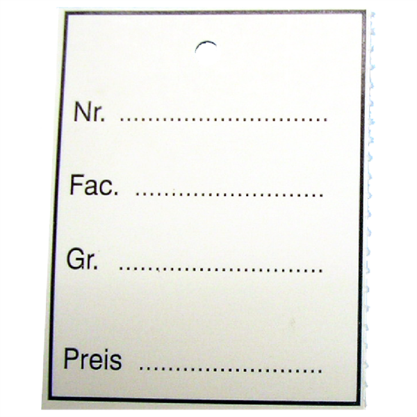 Kartonetiketten 30x40mm bedruckt