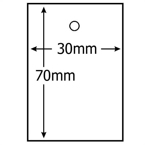 Kartonetiketten 30x70mm