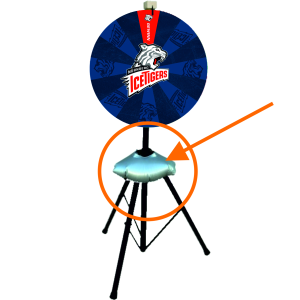 Gewicht zur Beschwerung des Glücksrades