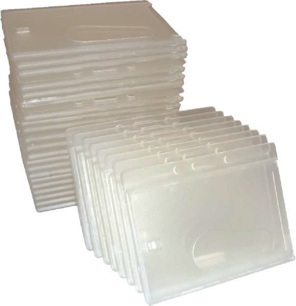Ausweishüllen Scheckkartenhüllen Hartplastik 60x90mm