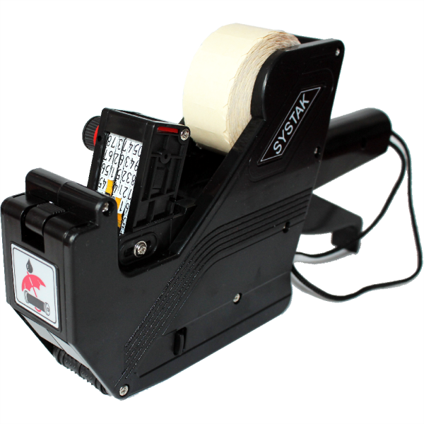 Angebot: Preisauszeichner Einzeiler 7 Stellen plus 10 Etikettenrollen in weiss