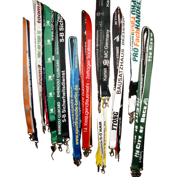 Schlüsselbänder Lanyards incl.einfarbiger Bedruckung