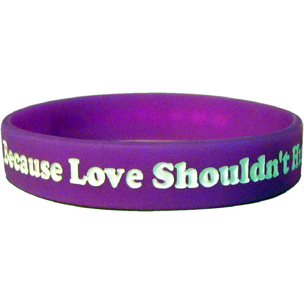 Silikonbänder für Erwachsene oder Kinder incl.farbgefüllter Tiefprägung