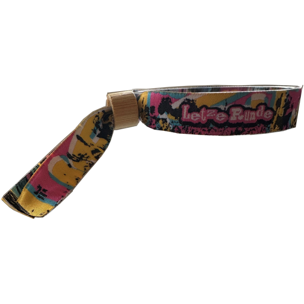 Stoffkontrollbänder individuell gewebt mit Bambusverschluss zum zuschieben