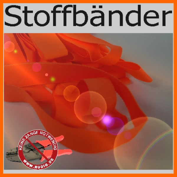 Stoffkontrollbänder neutral einfarbig gewebt mit Kunststoffverschluss zum zuschieben