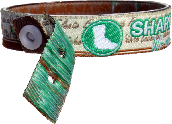 Stoffkontrollbänder individuell gewebt mit Kunststoffverschluss zum zudrücken