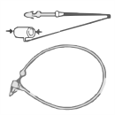 Sicherheitsfäden Etikettenbefestigungen V-LOX120